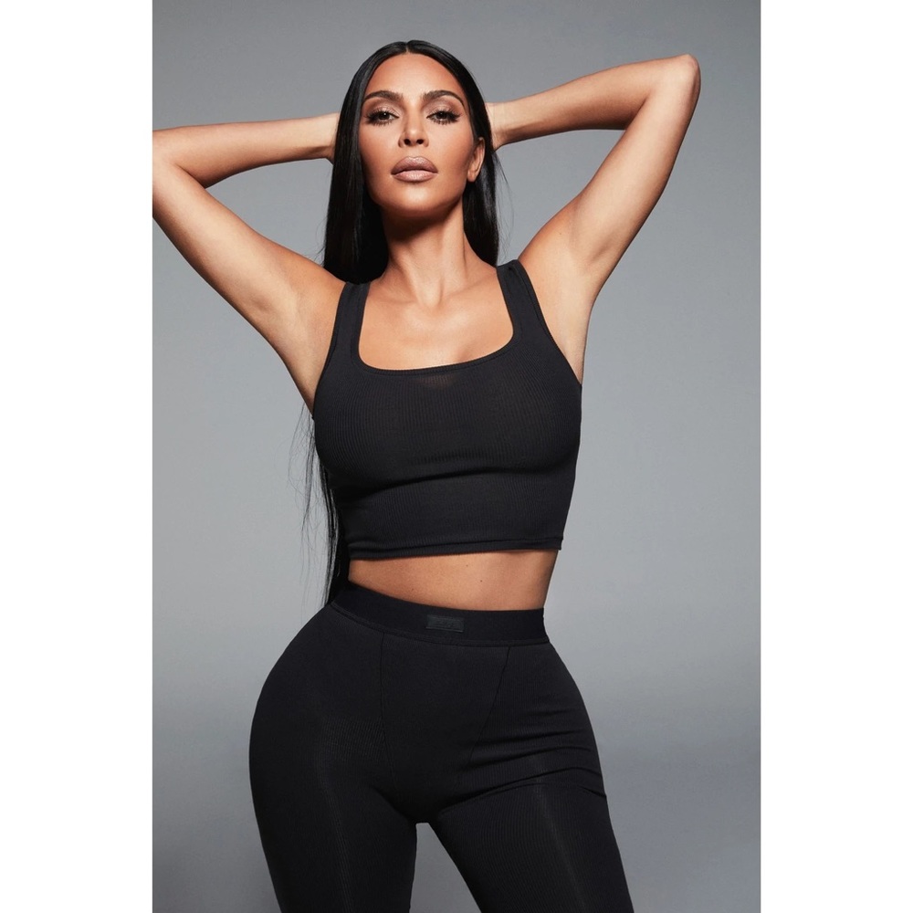SKIMS - NWT - Cotton Rib Leggings - Soot - Size XS